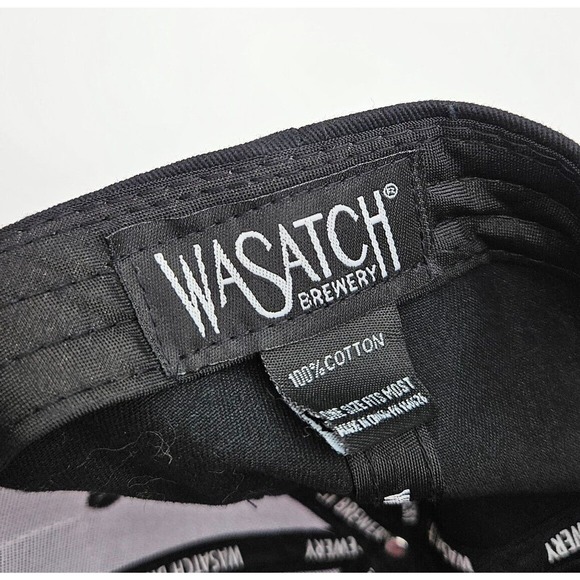 Wasatch Brewery Apricot Hefeweizen Beer Strapback‎ Hat Black Cap Bottle Opener - Picture 7 of 7